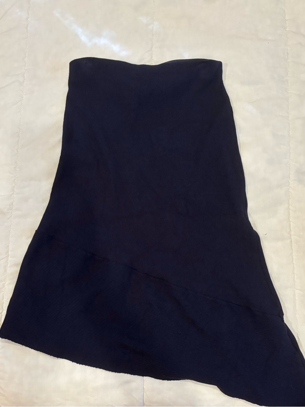 Zara Classic Navy Women's Asymmetric Skirt